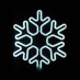 SNOWFLAKE 300 NEON LED DOUBLE ΨΥΧΡΟ ΛΕΥΚΟ ΣΤΑΘΕΡΑ IP44 40x40cm ΣΥΝ 1.5m  | Aca | X0830024111